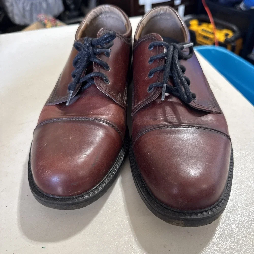Dockers Mens 90-2219 Brown Dress Shoes Size 11M